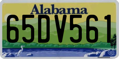 AL license plate 65DV561