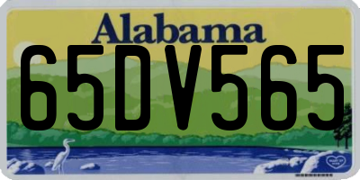 AL license plate 65DV565