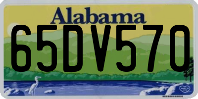 AL license plate 65DV570