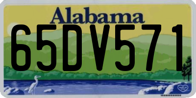 AL license plate 65DV571