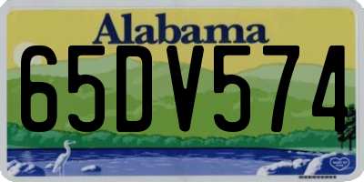 AL license plate 65DV574