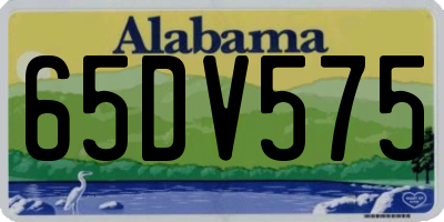 AL license plate 65DV575