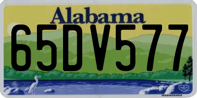 AL license plate 65DV577