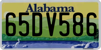 AL license plate 65DV586