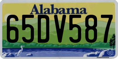 AL license plate 65DV587