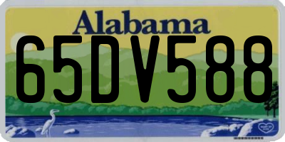 AL license plate 65DV588