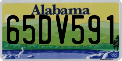 AL license plate 65DV591