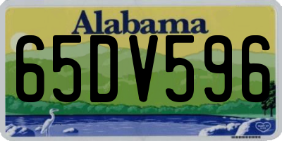 AL license plate 65DV596