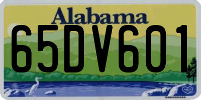 AL license plate 65DV601