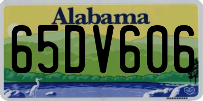 AL license plate 65DV606