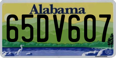 AL license plate 65DV607