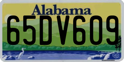 AL license plate 65DV609