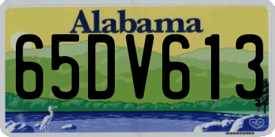 AL license plate 65DV613