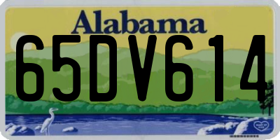 AL license plate 65DV614