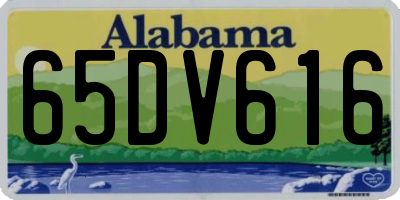 AL license plate 65DV616