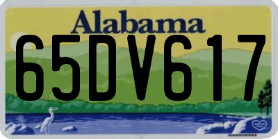 AL license plate 65DV617