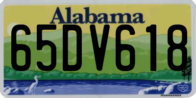 AL license plate 65DV618