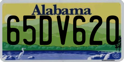 AL license plate 65DV620