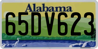AL license plate 65DV623