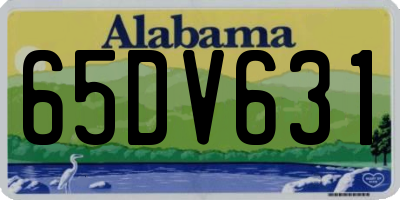 AL license plate 65DV631