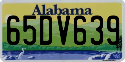 AL license plate 65DV639