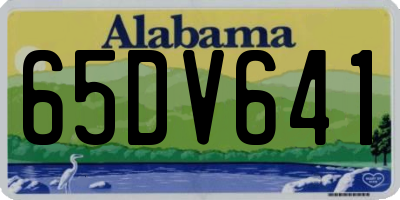 AL license plate 65DV641