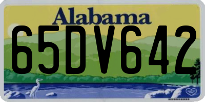 AL license plate 65DV642