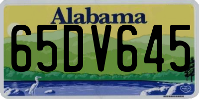 AL license plate 65DV645