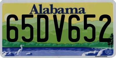 AL license plate 65DV652