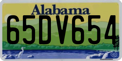 AL license plate 65DV654