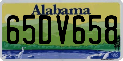 AL license plate 65DV658