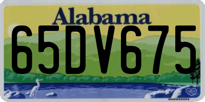 AL license plate 65DV675