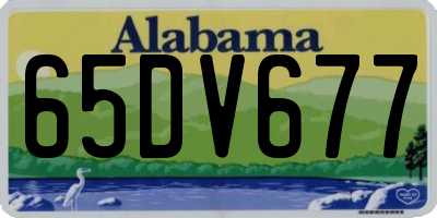 AL license plate 65DV677