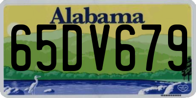 AL license plate 65DV679