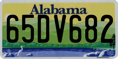 AL license plate 65DV682