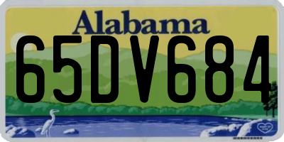 AL license plate 65DV684