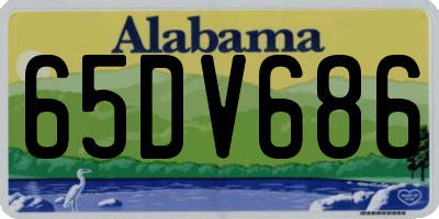AL license plate 65DV686