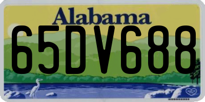 AL license plate 65DV688