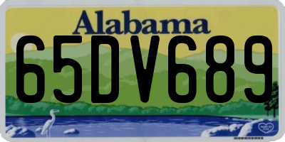 AL license plate 65DV689