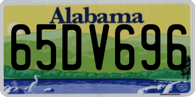 AL license plate 65DV696