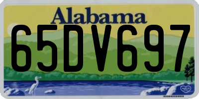 AL license plate 65DV697