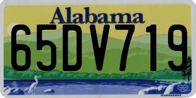 AL license plate 65DV719