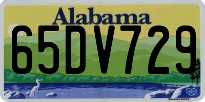 AL license plate 65DV729