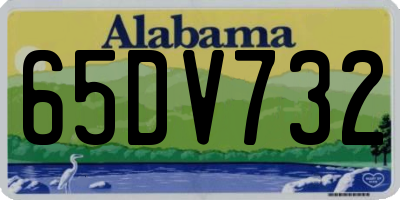 AL license plate 65DV732