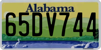 AL license plate 65DV744