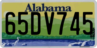 AL license plate 65DV745