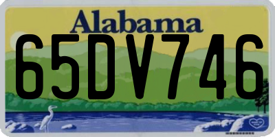 AL license plate 65DV746