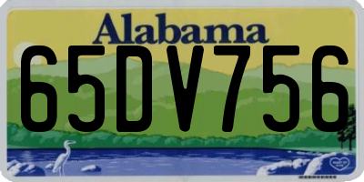 AL license plate 65DV756