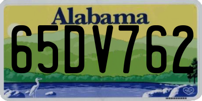 AL license plate 65DV762