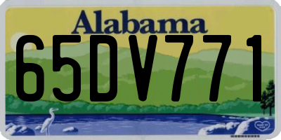 AL license plate 65DV771